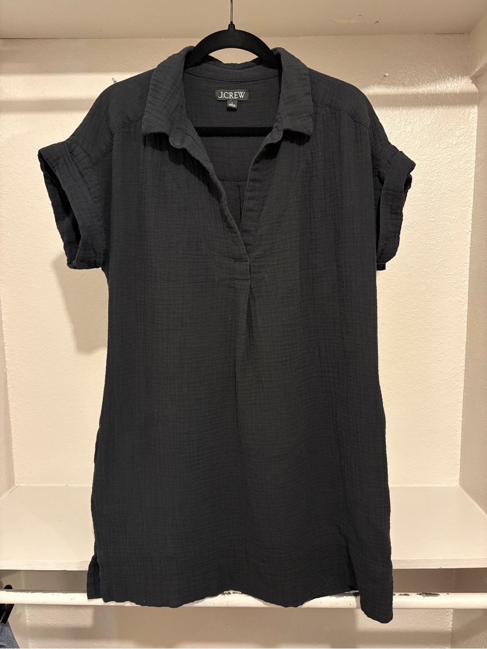 J. Crew Women’s Grey Cotton Pocket Dress